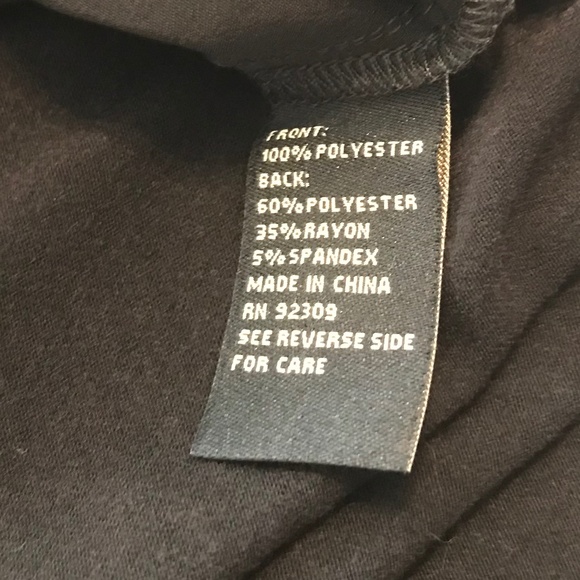 NWOT DG2 black double layer easy tank top with pleat detail (XL) - Picture 6 of 14